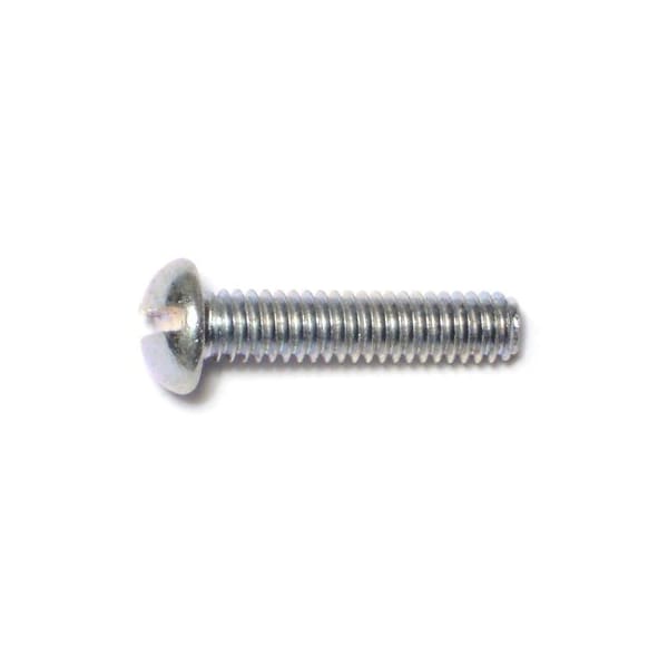 Midwest Fastener #8-32 x 3/4 in Slotted Round Machine Screw, Zinc Plated Steel, 36 PK 61763 - main